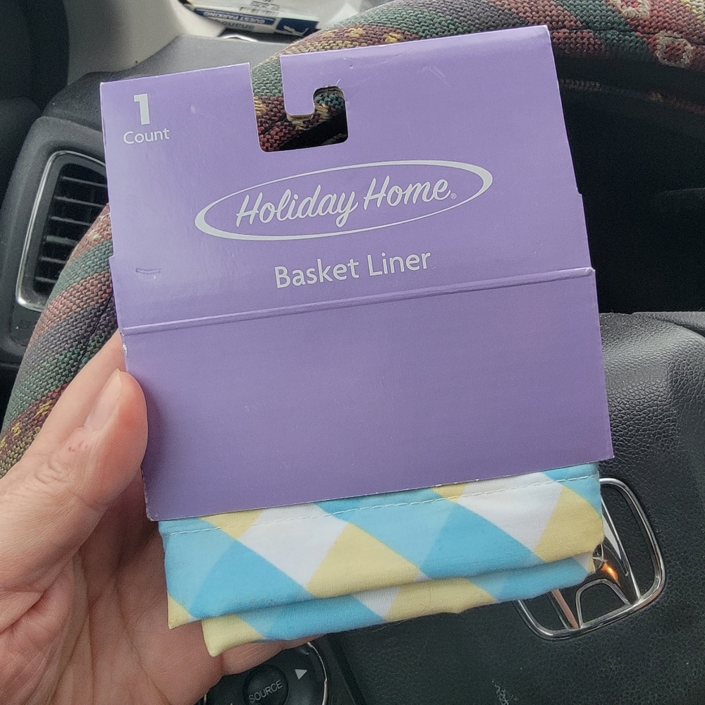Holiday Home Basket Liner NWT